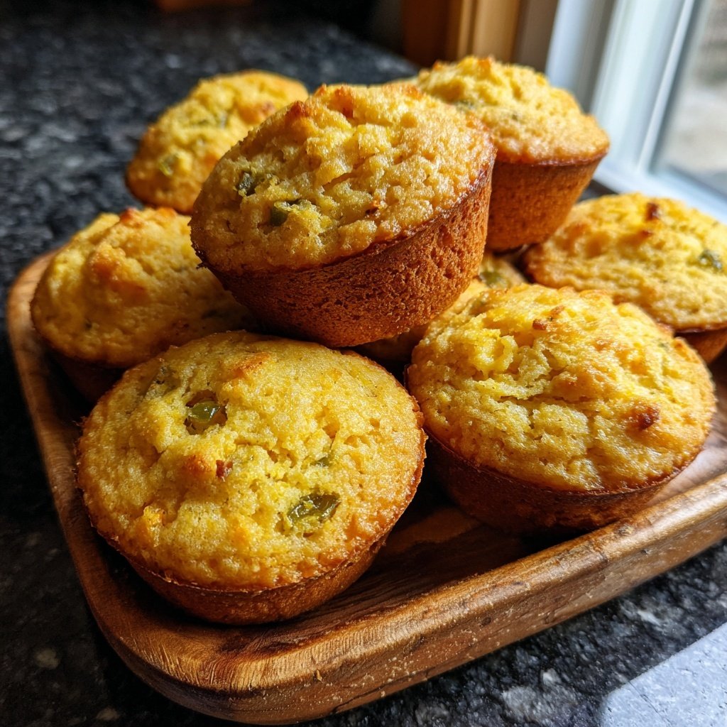 Cornbread Muffins with Jalapeños