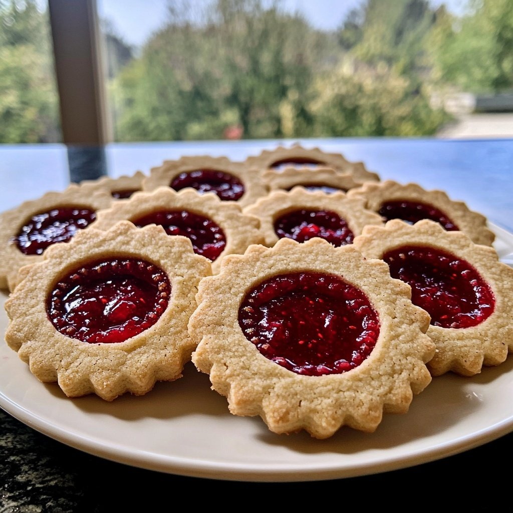 Jam-Filled Linzer Eye Cookies