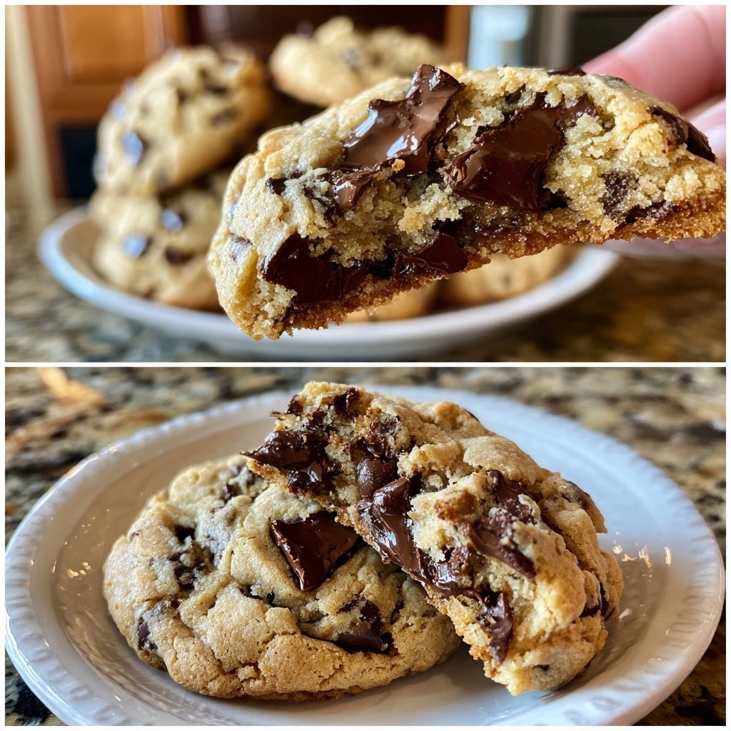 One-Bowl No-Chill Chocolate Chip Cookies​