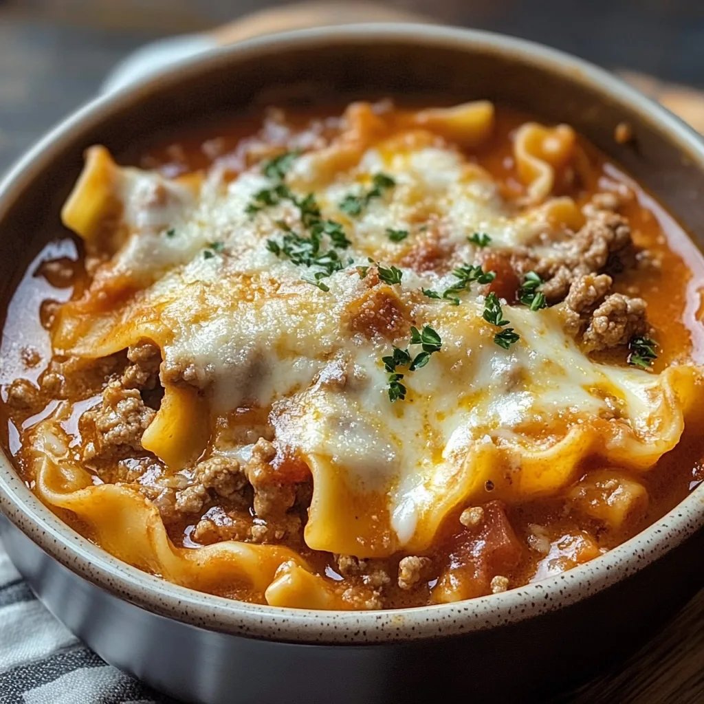 Delicious Crock Pot Lasagna Soup Recipe