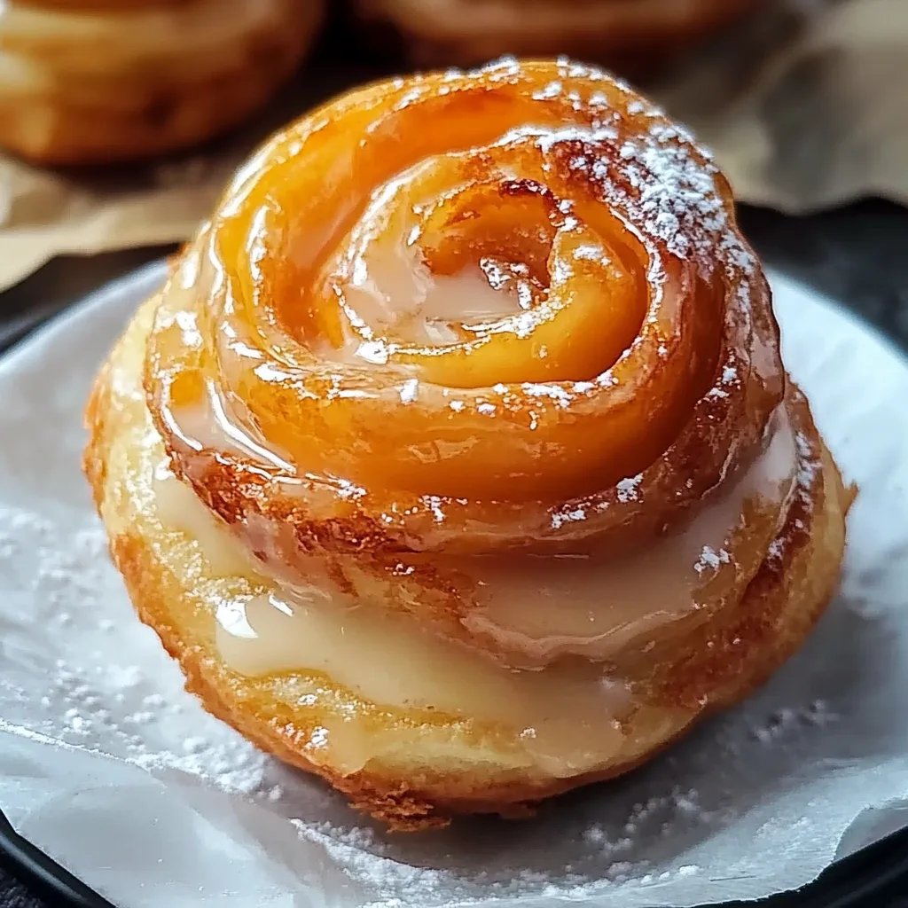Irresistible Peach Pie Cruffins