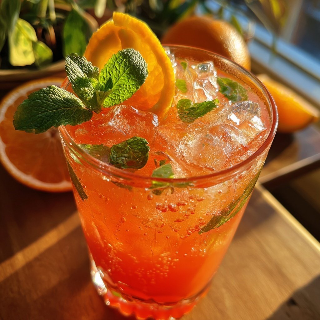 Winter Citrus Sparkler Mocktail