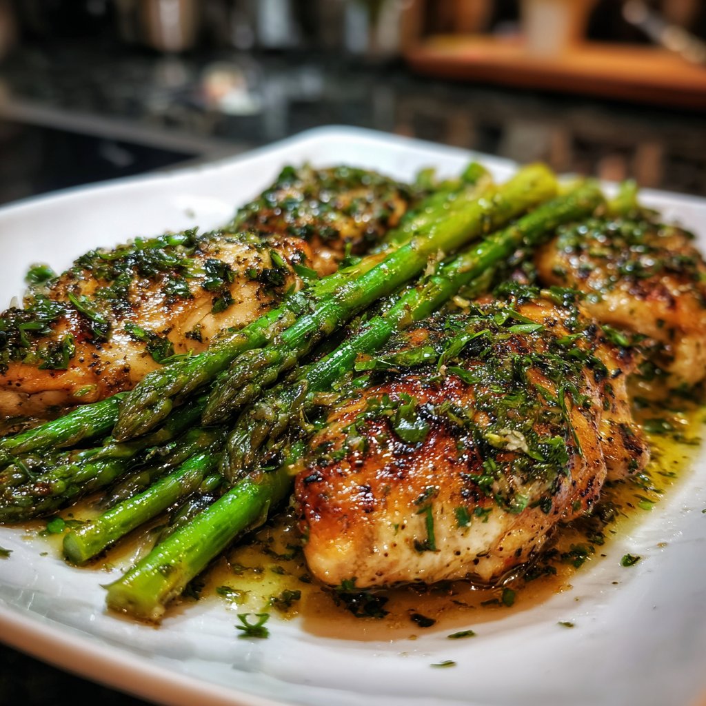 Herbed Chicken with Asparagus