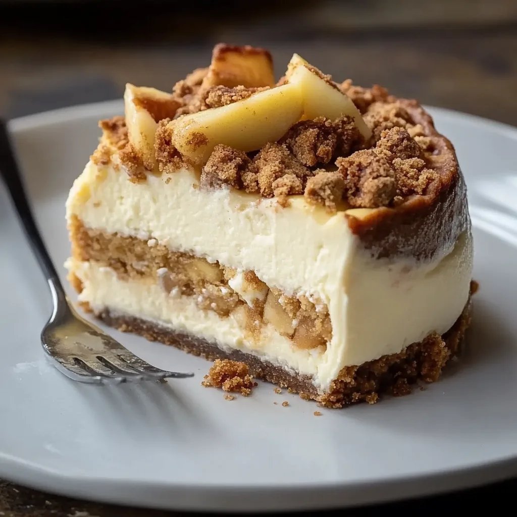 Apple Crumble Cheesecake
