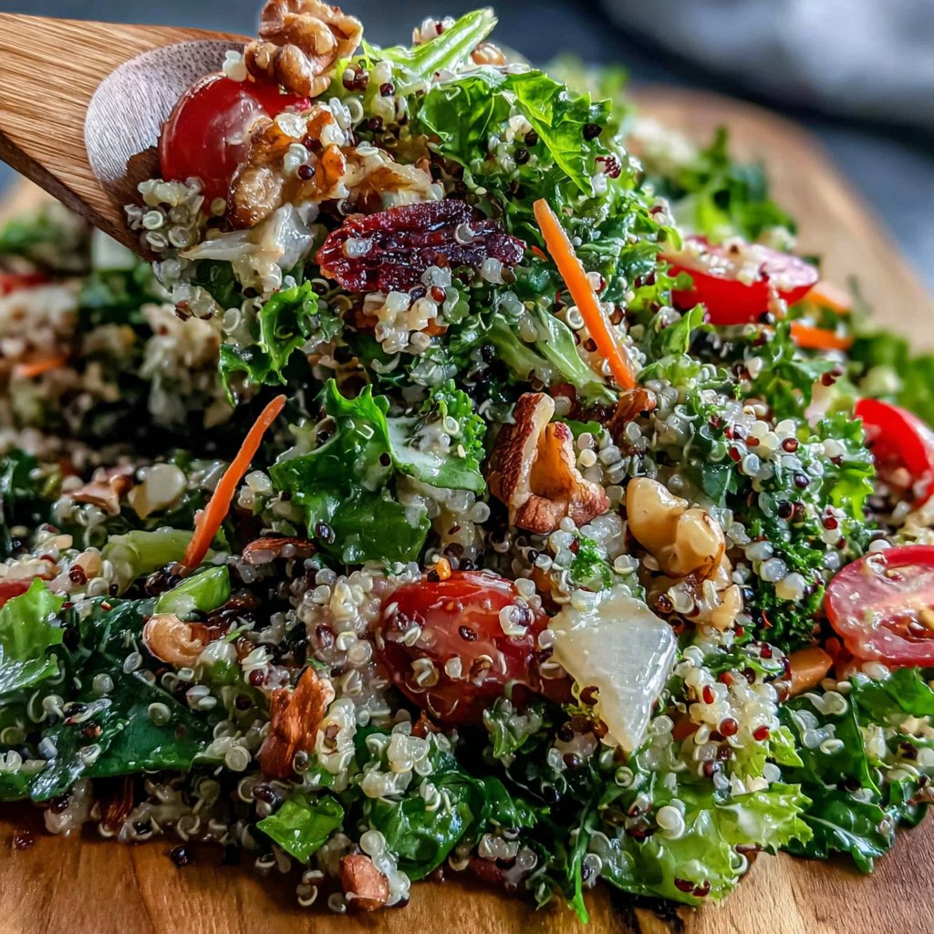 Quick Dandelion Quinoa Salad