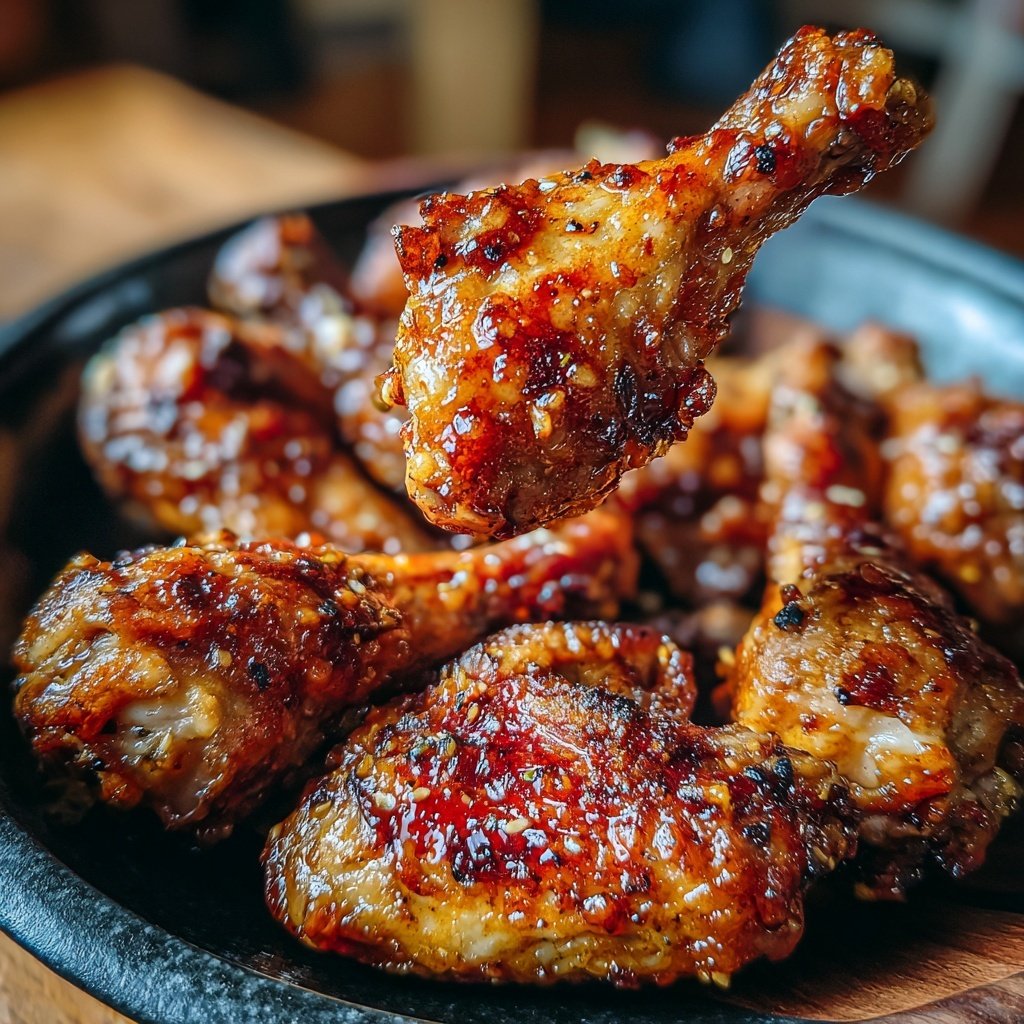 Honey Soy Chicken Drumsticks with Rice