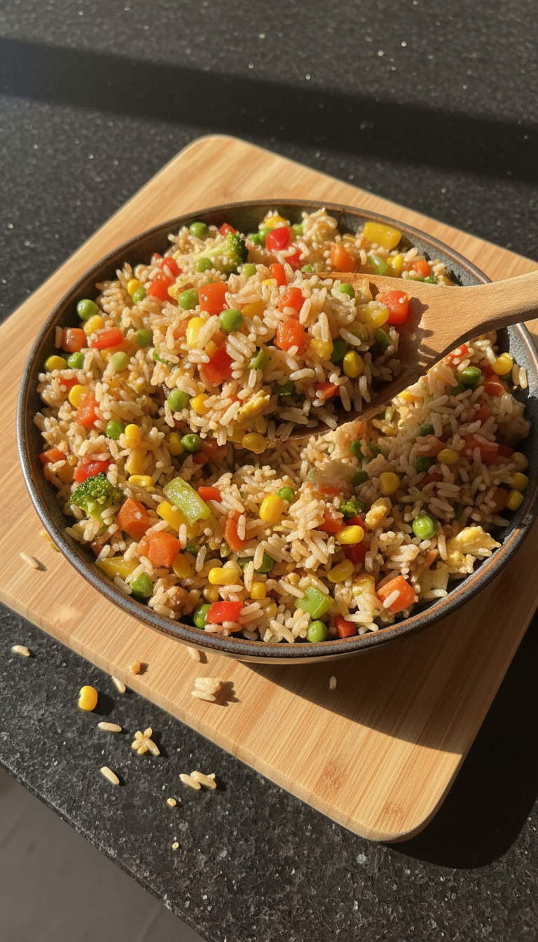 Fast Fried Rice with Veggies