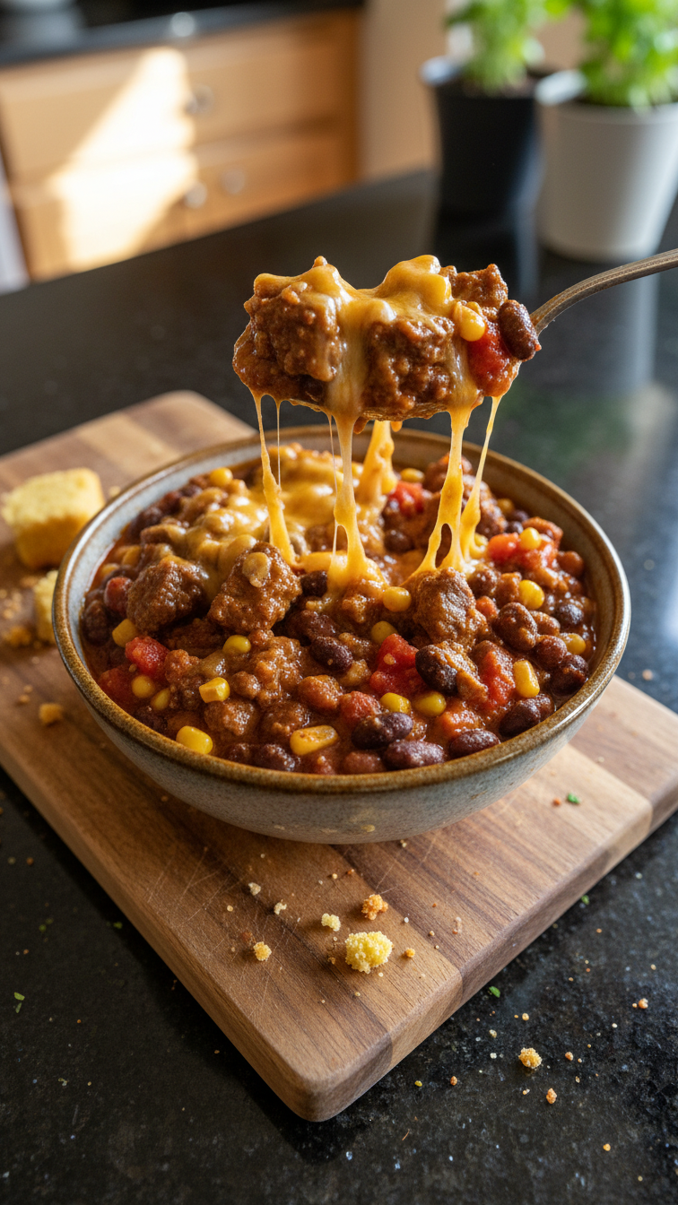 Crockpot Southwestern Beef Chili