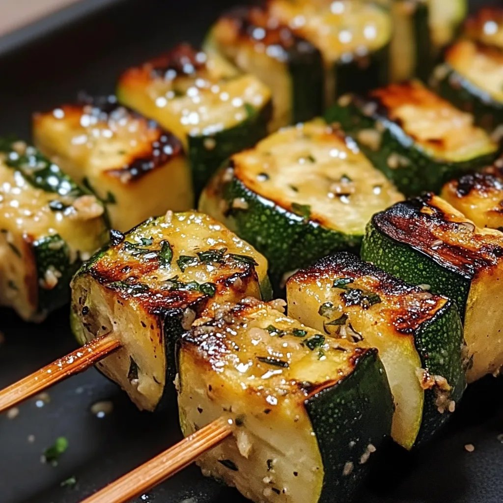 Garlic Butter Zucchini Skewers: An Amazing Ultimate Recipe