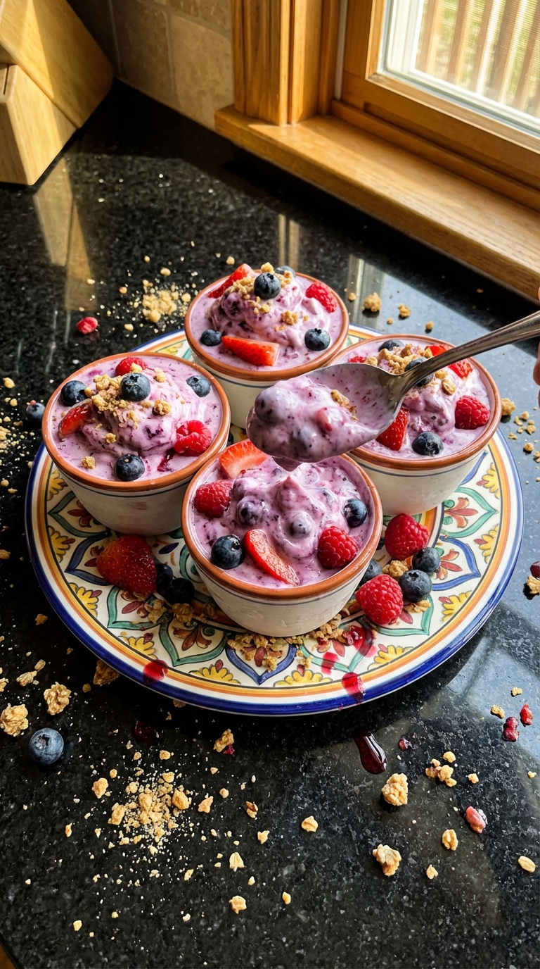 Berry Blast Frozen Yogurt Cups
