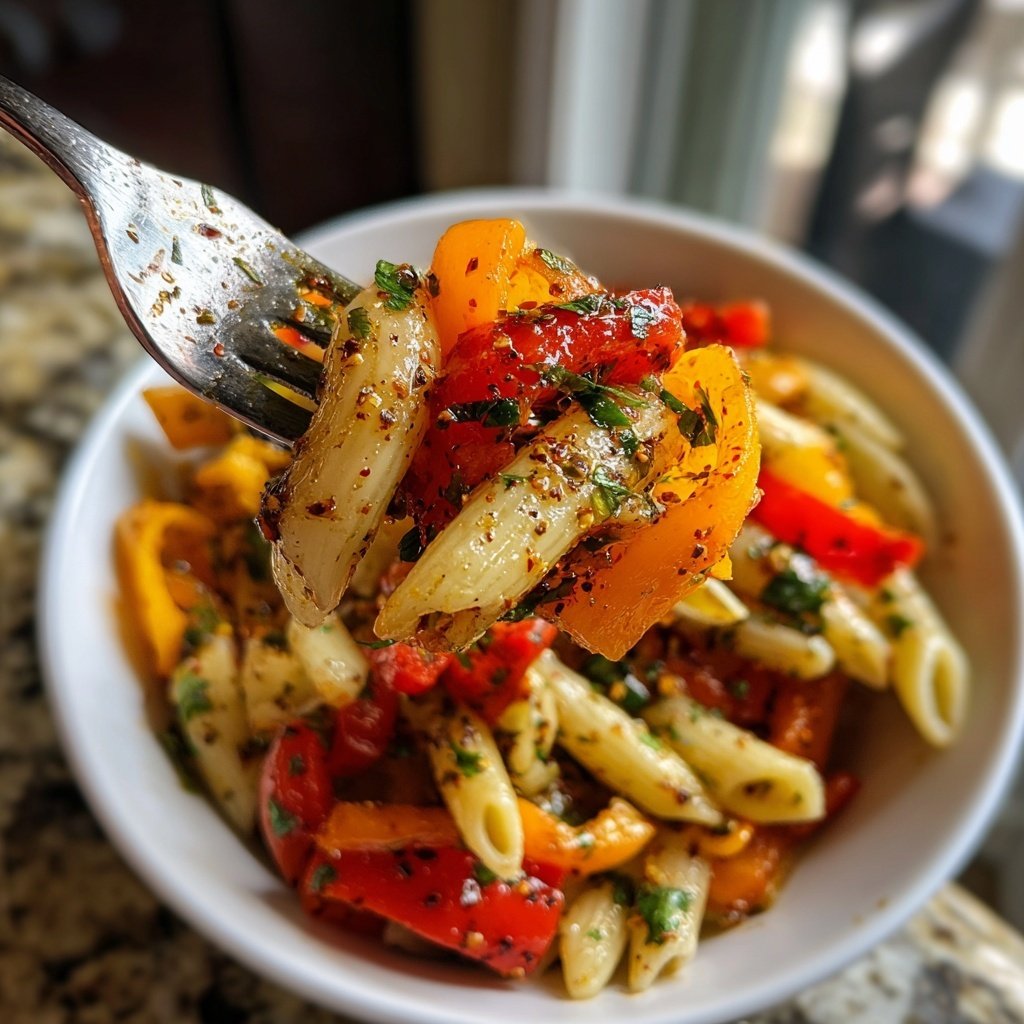 Harissa Pasta Salad Mediterranean Fresh