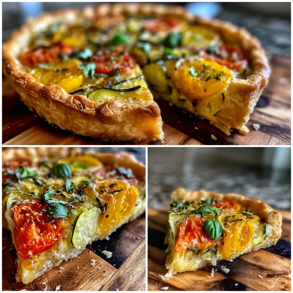 Tomato Zucchini Summer Tart
