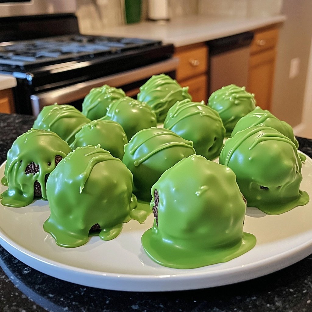Grinch Oreo Balls