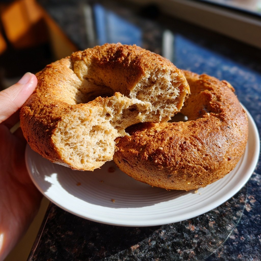 Protein Bagels with Whole Wheat Flour