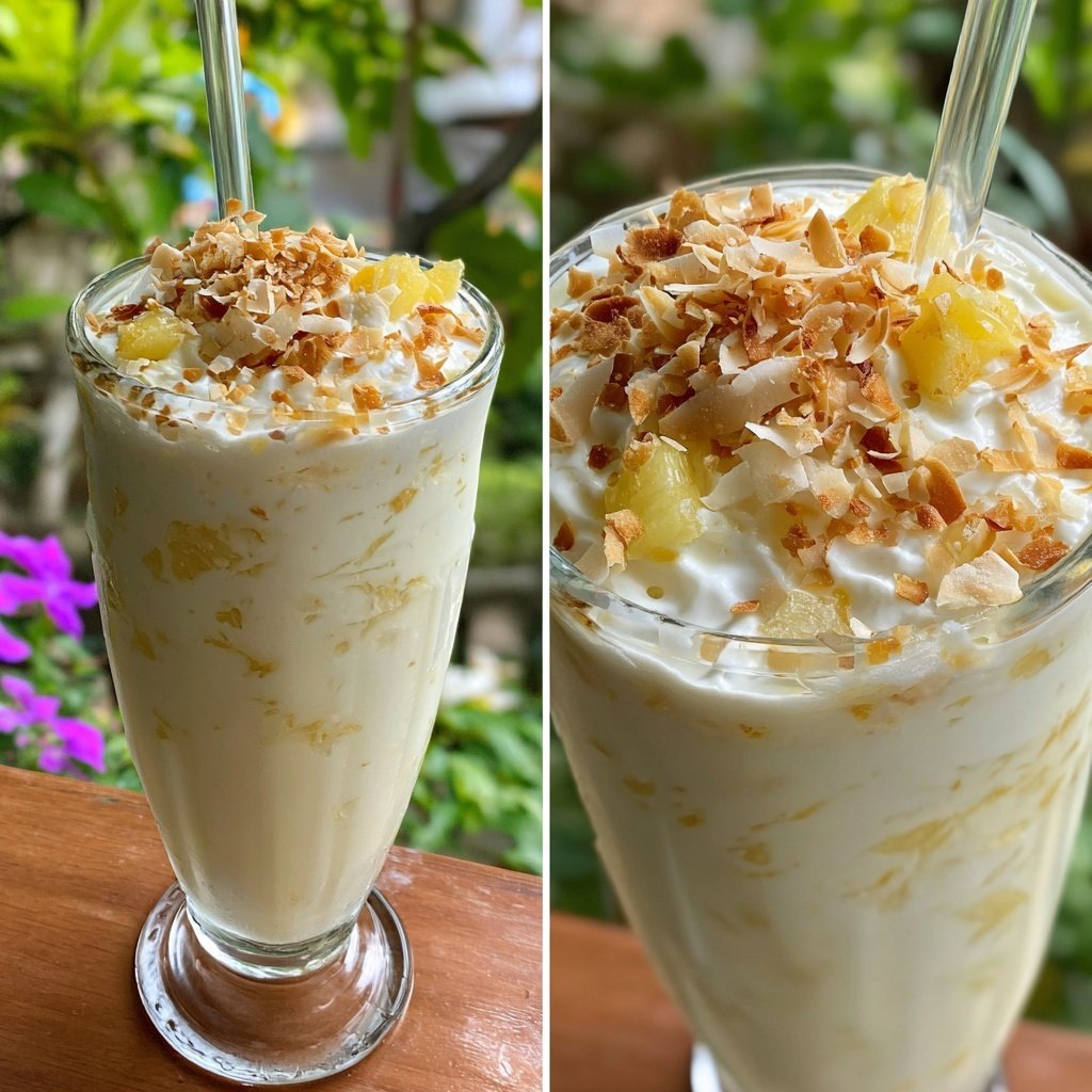 Pineapple Coconut Vanilla Frappe