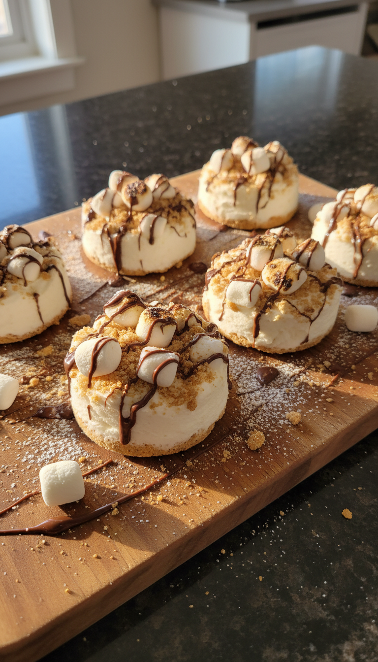 Frozen Yogurt S'mores Bites