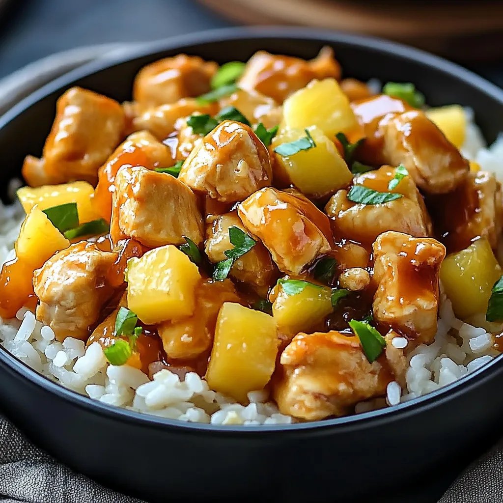 Easy Pineapple Chicken and Rice