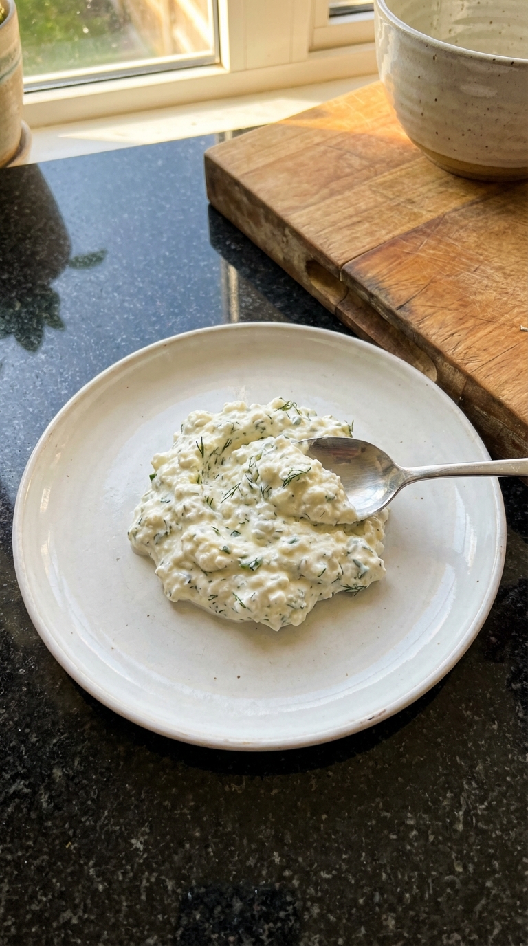 Garlic and Herb Cottage Cheese