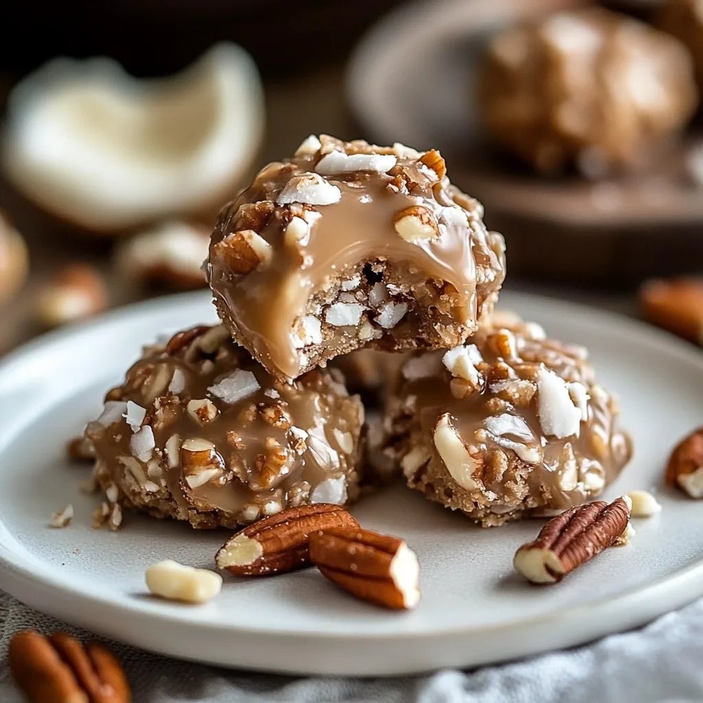 Easy No-Bake Coconut Pecan Pralines