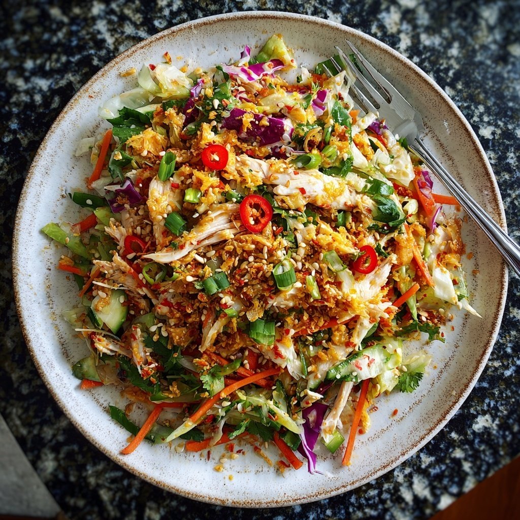 High Protein Asian Chicken Salad