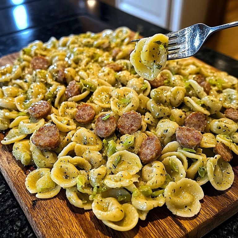 Sausage and Leek Orecchiette