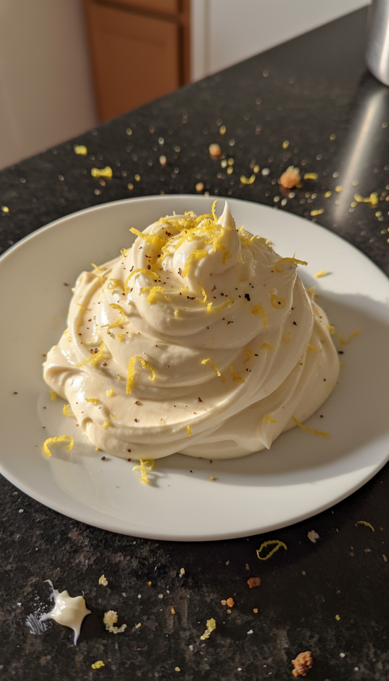 Lemon Vanilla Cream Cheese Frosting