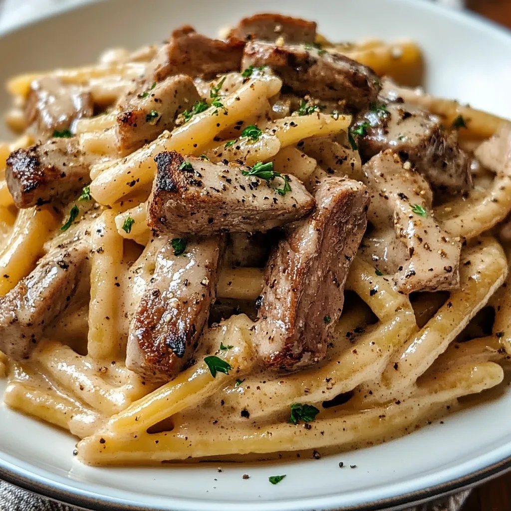 Creamy Steak Pasta
