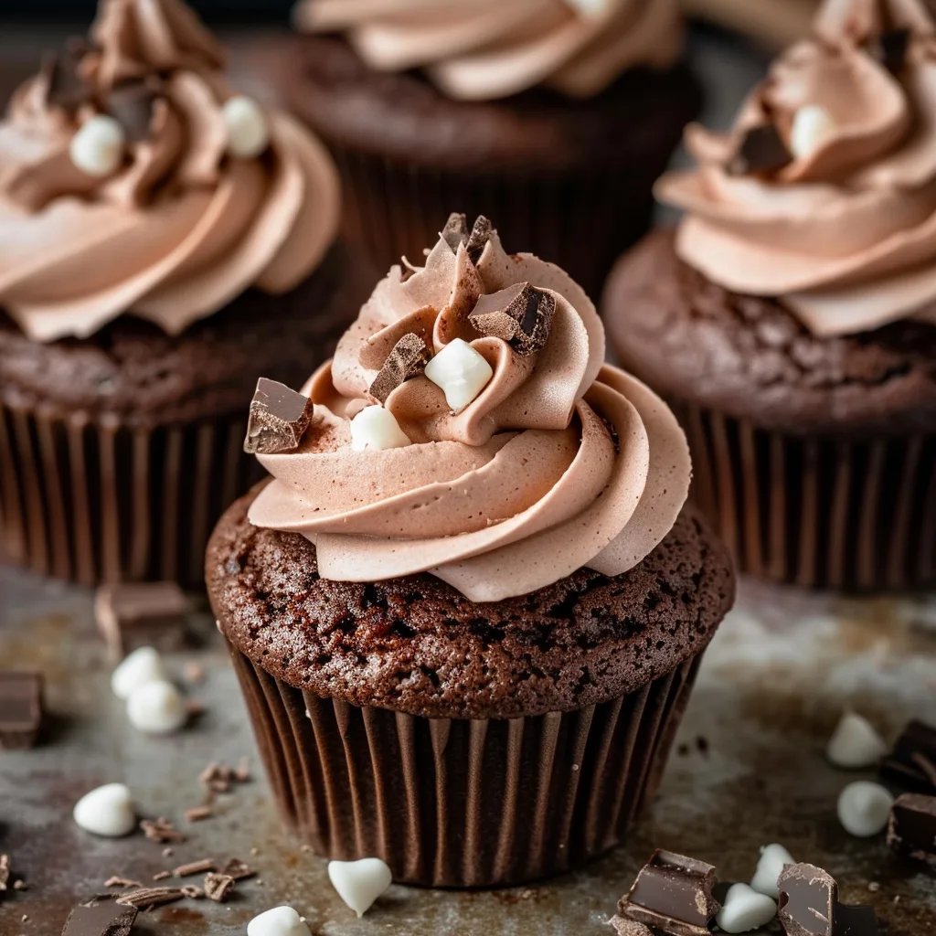 Hot Chocolate Cupcakes