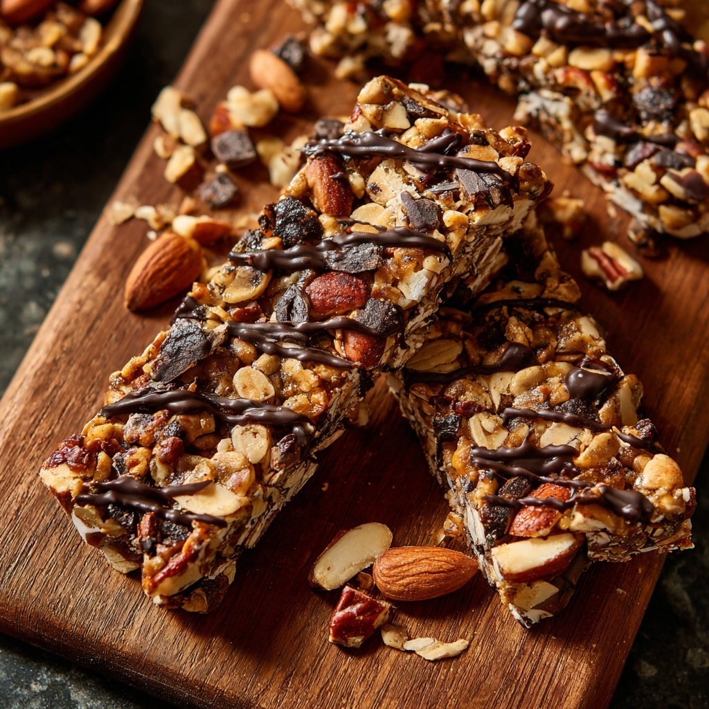 Nutty Protein Trail Mix Bars