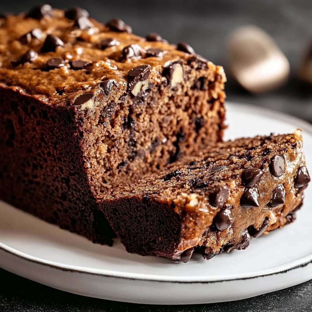 MOIST Chocolate Chip Banana Bread