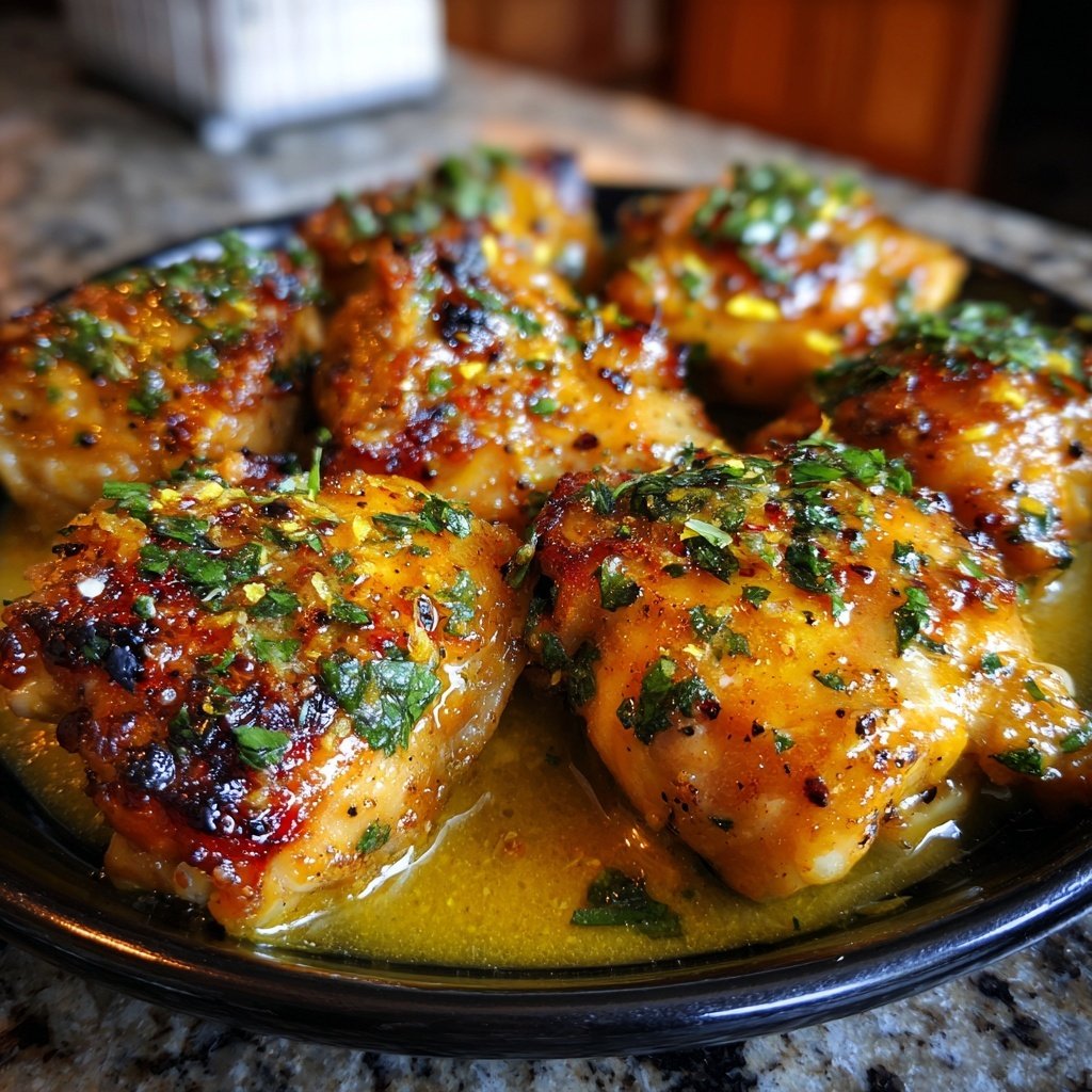 Saffron Lemon Chicken Thighs