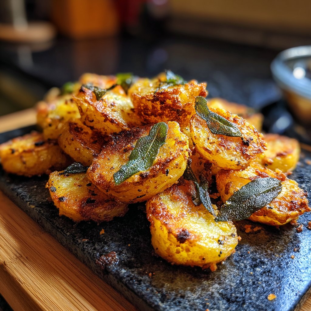 Garlic and Sage Airfried Potatoes